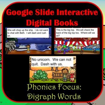 Digraphs Decodable Book Paperless Google Slide Science Of Reading