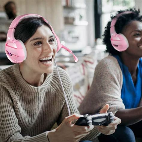 Headset Gamer Profissional Onikuma K5 Rosa Kase Distribuidora