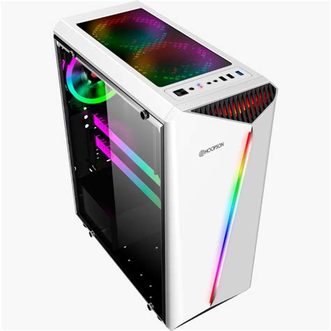 GABINETE GAMER HOOPSON CPU 018 RGB MID TOWER LATERAL VIDRO TEMP S