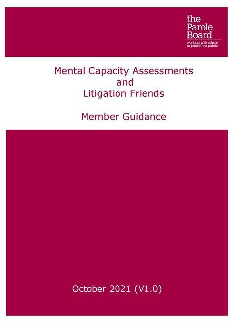 File 2021 10 27 Parole Board Mental Capacity Guidance Plus Annexes A F