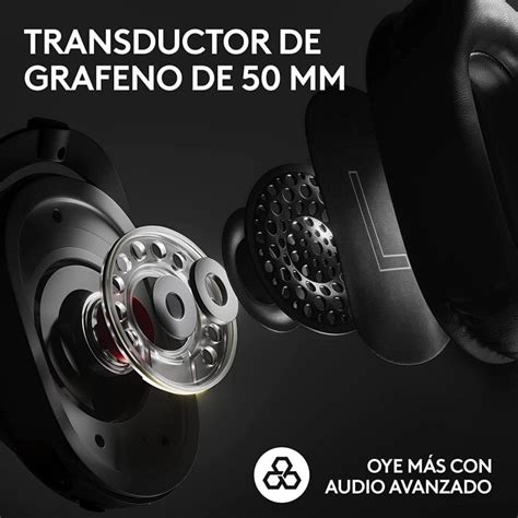 Logitech G Pro X Lightspeed Headset Gaming Sem Fios Preto