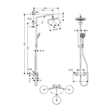 Hansgrohe Colonne De Douche Showerpipe Croma 280 1 Jet