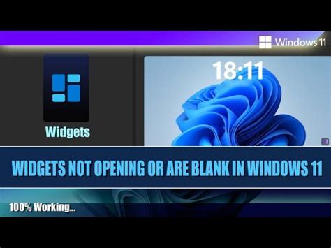 Fix Widgets Not Opening Showing Or Are Blank In Windows Widget Not