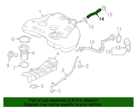 Nissan Filler Hose De A Oem Parts Online