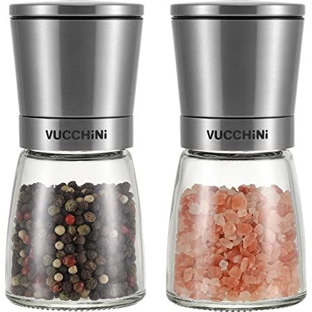 Amazon Home Ec Premium Stainless Steel Salt And Pepper Grinder Set