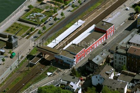 Luftaufnahme Bingen Am Rhein Gleisverlauf Und Bahnhofsgeb Ude Der