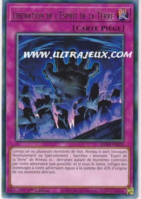 Carte Yu Gi Oh Lib Ration De L Esprit De La Terre Mzmi Fr