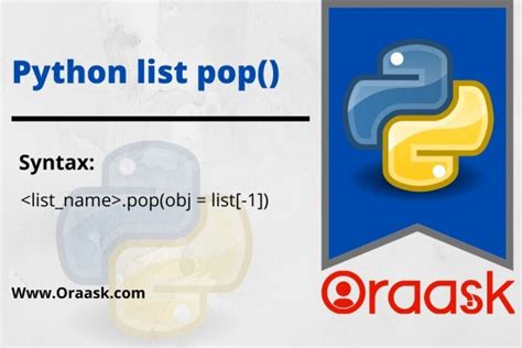 Python List Pop Method With Practical Examples Oraask