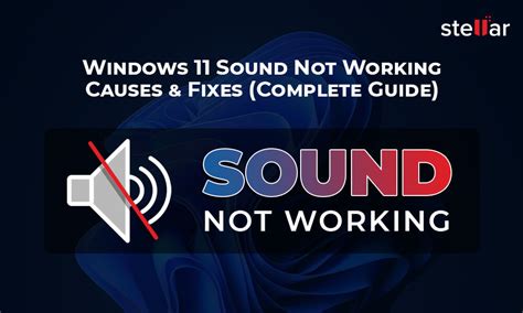 How To Fix Windows Sound Not Working Error