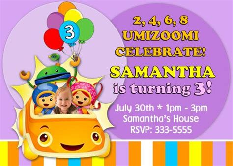 Team Umizoomi Birthday Cards