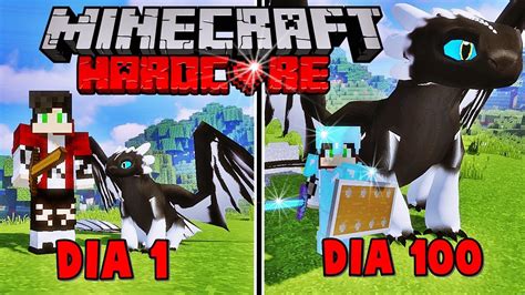 SOBREVIVI 100 Dias em UM MUNDO DE DRAGÕES no Minecraft Hardcore O