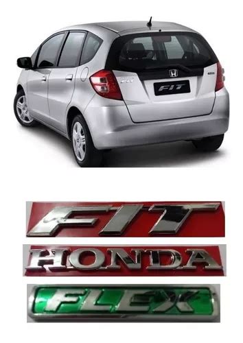 Kit Emblema Letreiro Traseiro Honda Fit Flex 2009 A 2014 MercadoLivre