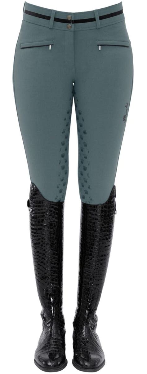 Sarina Full Grip Breeches Dove Blue Spooks Riding Australasia