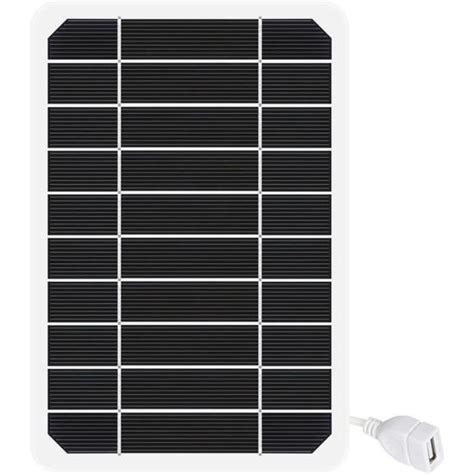 Panneau Solaire Panneau Solaire Monocristallin 5 V Sortie USB Chargeur