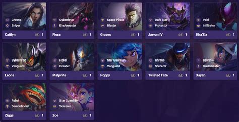 All Champions Origins And Traits For Teamfight Tactics Galaxies