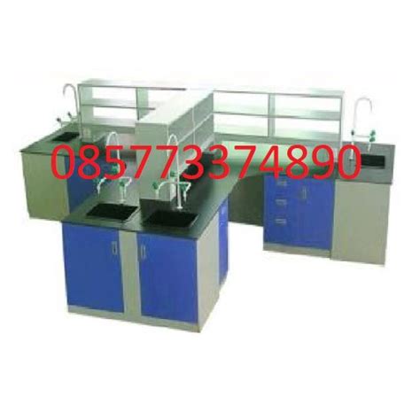 Jual Meja T Island Bench Meja Island Bench Laboratorium Hpl