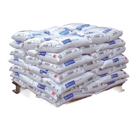 Pallet Pure White Rock Salt X Kg Bags Bonnymans