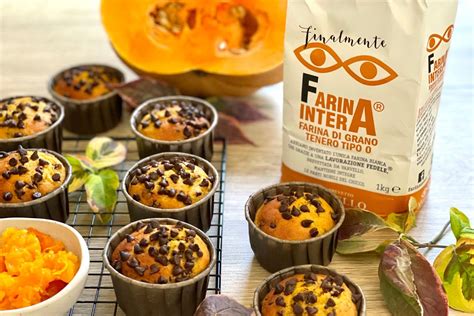 MUFFIN ZUCCA E GOCCE DI CIOCCOLATO Farina Intera