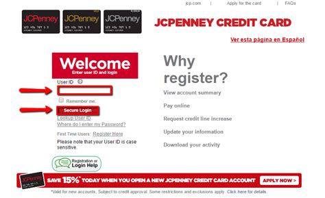 Jcpenney Credit Card Login Make A Payment Creditspot