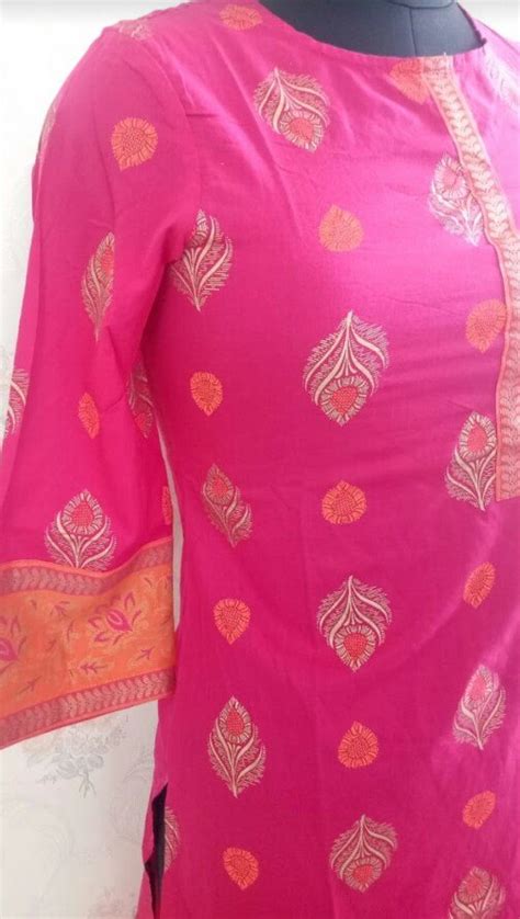 S Xxxl Cotton Ladies Half Sleeve Kurti Handwash At Rs 400 In Ambala