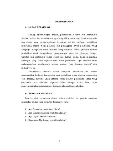 Makalah Konsep Dasar Pendidikan Islam Pdf