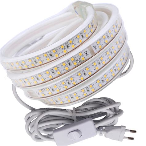 Led M Led Strip Ac V Smd Double Row White Warm White