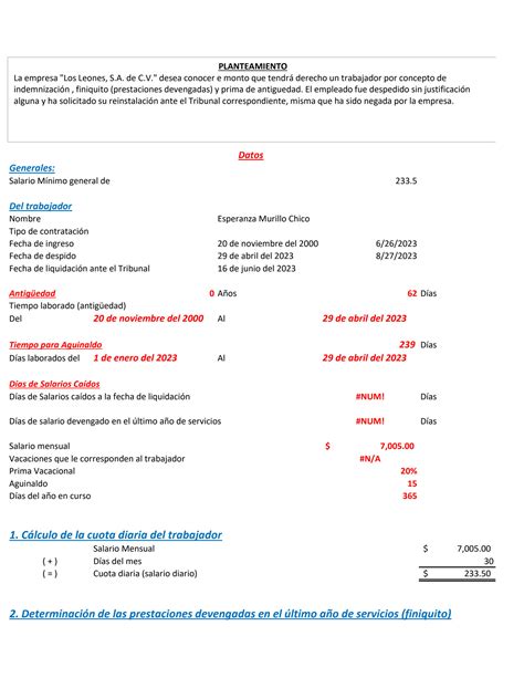 SOLUTION Formato Finiquito Y Liquidaci N Studypool