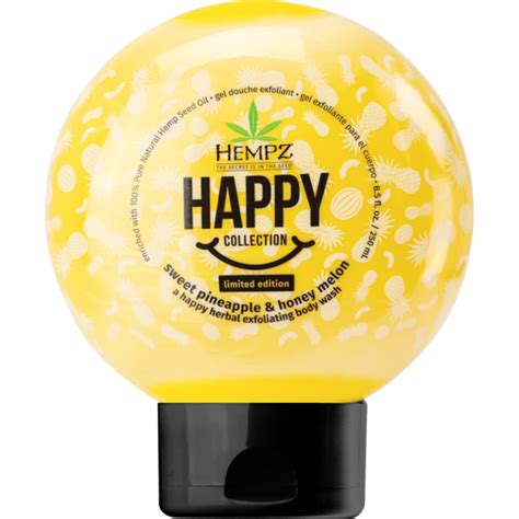 Hempz Happy Sweet Pineapple Exfoliating Body Wash Four Seasons Wholesale Tanning Lotion