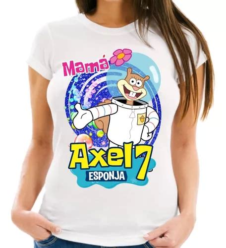 Playeras Bob Esponja Personalizada Cumplea Os Ni Os Ni As En Venta En