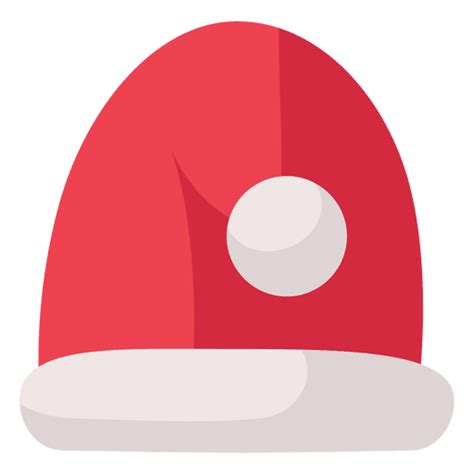 Design Png E Svg De Ícone Plano 13 Do Chapéu Vermelho De Papai Noel