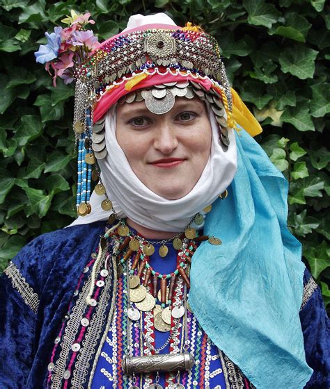 Traditional Festive Headdress From Merkez Kap Kaya K Y Near Bergama