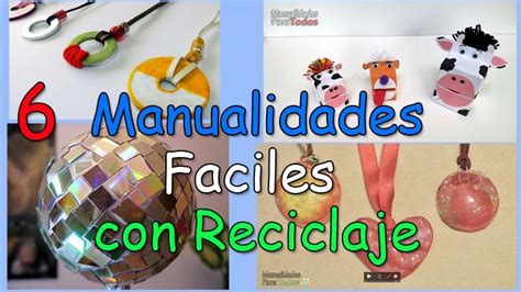 6 manualidades con reciclaje fáciles | Manualidades