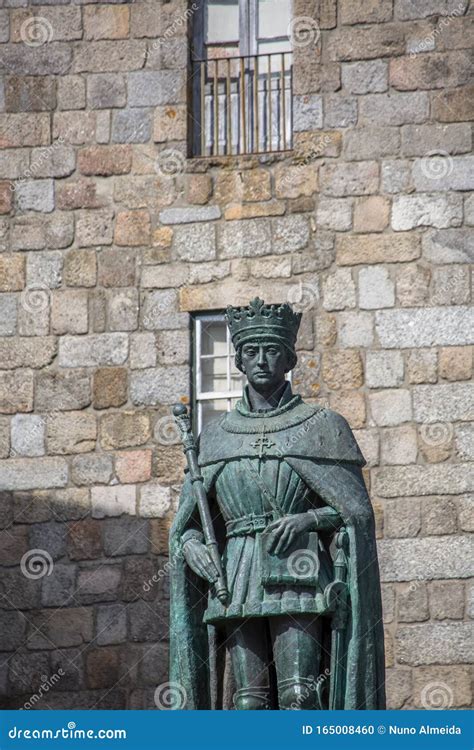 Detailed View at the D. Duarte Statue on D Stock Photo - Image of ...