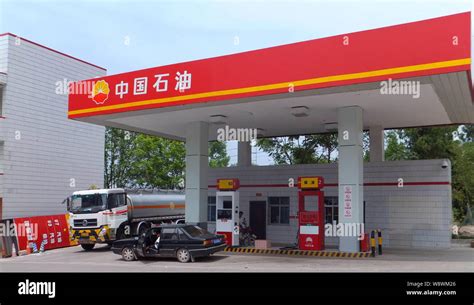 File Vehicles Are Being Refueled At A Gas Station Of Petrochina A