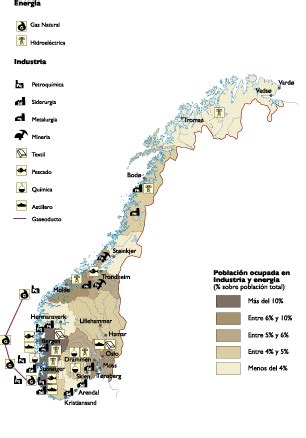 Norway Economic map | Vector World Maps