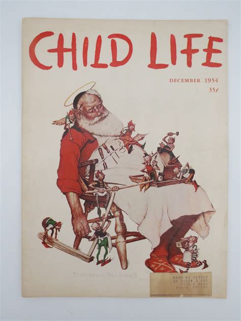 Child Life Magazine December 1954 Norman Rockwell Christmas Cover