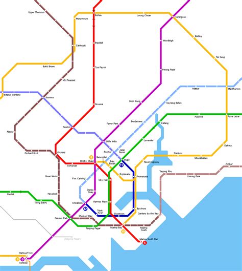 Singapore Future Mrt Lrt Map Updated Lrt Map Singapore Off