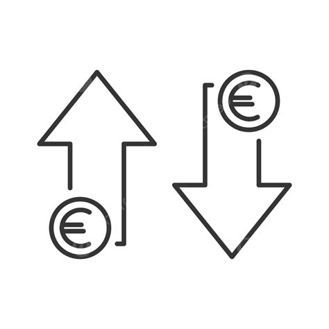 La Idea De La Fluctuación De Las Tasas Del Euro Valor Finanzas Guardar Vector Png Dibujos Valor