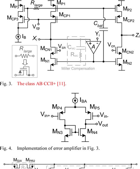 Figure 1 From Cmos Class Ab Tunable Voltage Feedback Current