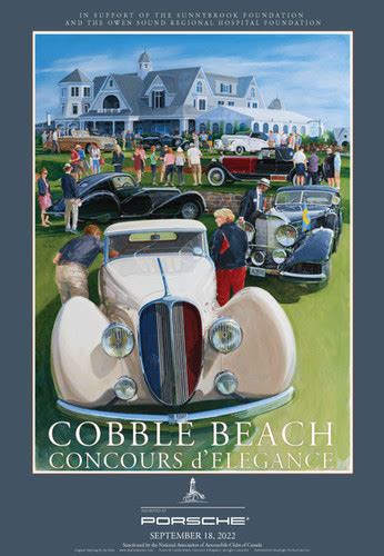 Concours D Elegance 2022 Poster Cobble Beach