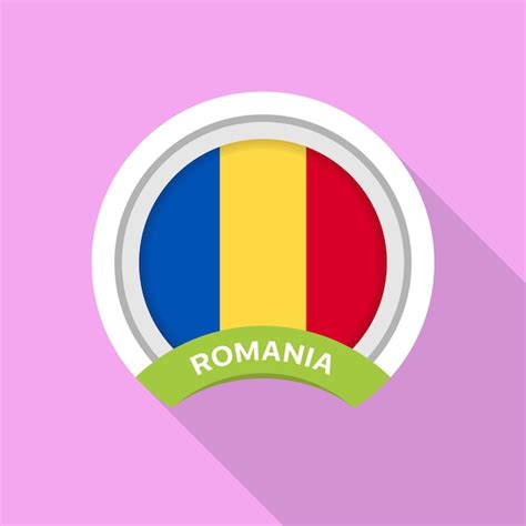 Premium Vector Round Romania Flag Vector Icon Isolated Romania Flag