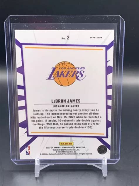 2023 24 BASKETBALL OPTIQUE Lebron James My House Violet Holo Lakers EUR