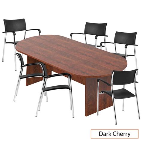 Gof 6ft 8ft 10ft Conference Table Chair G1220b Set Cherry