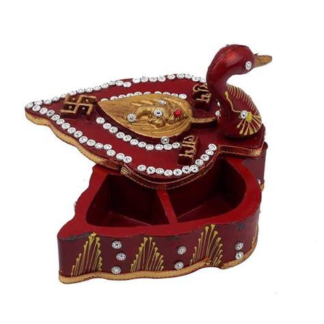 Buy Aadittral Pack Of Handicrafts Tika Chopra In Peacock Shape