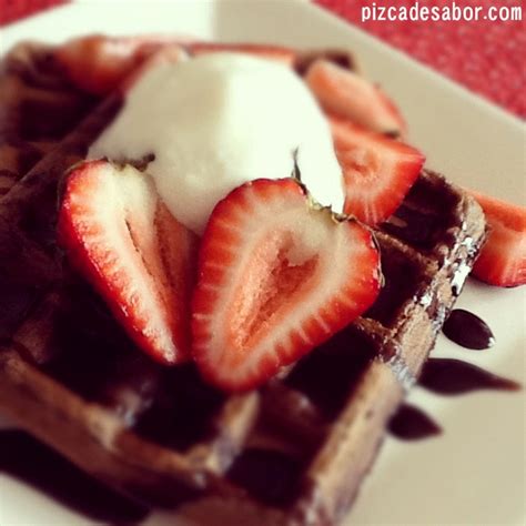 Waffles De Chocolate Pizca De Sabor