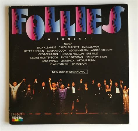 FOLLIES IN CONCERT 1985 Double Record Vinyl Album - Broadway Design ...