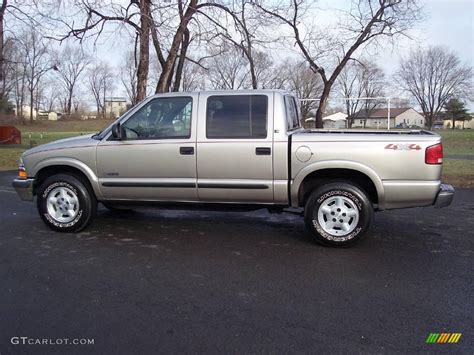 2001 Light Pewter Metallic Chevrolet S10 Ls Crew Cab 4x4 5054700 Photo 12 Car