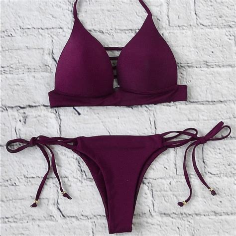 Swim Burgundy Bikini Poshmark