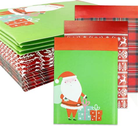 Ltcyev Pcs X Inch Christmas Bubble Mailers Self Seal Shipping