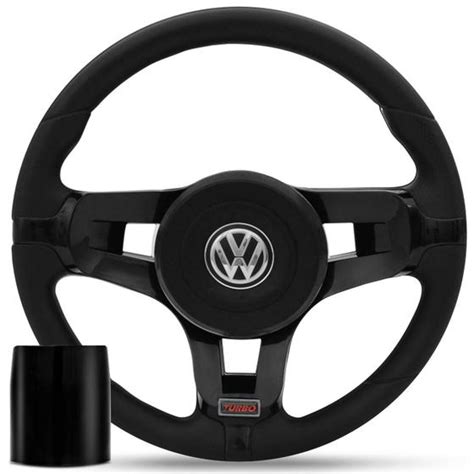 Volante Jetta Alemão Preto Cubo Gol Parati Saveiro Voyage Fusca Kombi